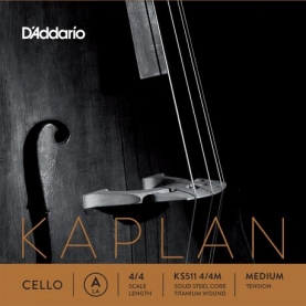 Cuerda Cello D'addario Kaplan KS511 LA 4/4M